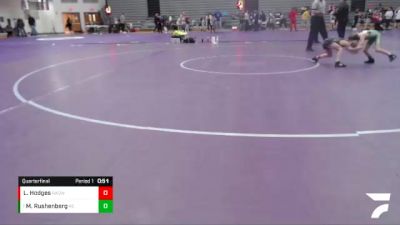 56-61 lbs Quarterfinal - Maximilian Rushenberg, Red Cobra vs Lyrik Hodges, RHYNO ACADEMY Of WRESTLING