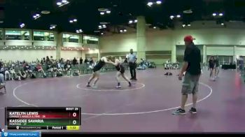 185 lbs Round 5 (10 Team) - Kassidee Savaria, Montana vs Katelyn Lewis, Charlie`s Angels-IL Pink