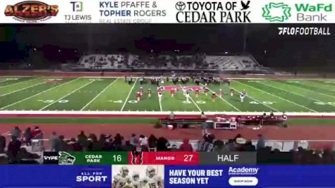 Replay: Cedar Park vs Manor - 2021 Cedar Park vs Manor (Away Audio) | Nov 5 @ 7 PM