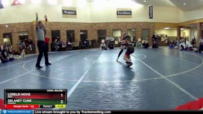 75 lbs Cons. Round 1 - Lorelei Hovis, BWC vs Delaney Cline, Indiana