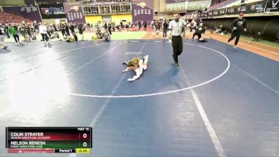 120 lbs Cons. Round 4 - Colin Strayer, Region Wrestling Academy vs Nelson Benesh, Hawk Wrestling Club