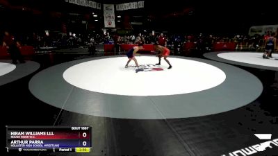 61 lbs Round 1 - Hiram Williams Lll, Rough Rider W.C. vs Arthur Parra, Hollister High School Wrestling