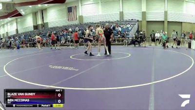 120 lbs Champ. Round 1 - Blaze Van Gundy, OH vs Ben McComas, WV