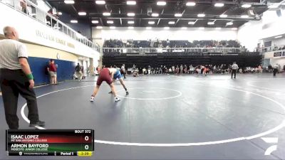 197 lbs Cons. Round 4 - Armon Bayford, Modesto Junior College vs Isaac Lopez, Mt San Antonio College