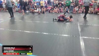 72 lbs Round 8 (10 Team) - Aviyahn Mills, Georgia United vs Kade Moder, Gate Keepers Athletics