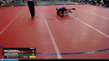 112 lbs Round 1: 4:30pm Fri. - Elyle Fransisco, East Anchorage High School vs Asher Clayton, Colony High School