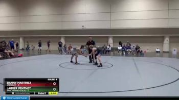 129 lbs Round 4 (6 Team) - Danny Martinez, CFWAXLHP vs Jagger Pentney, Backyard Boyz Blue