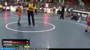 75 lbs Round 2 (4 Team) - Logan Raef, Midwest Xtreme Wrestling vs Carter Hill, Michigan Raiders