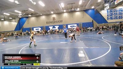 80 lbs 3rd Place Match - Wallace King, Wasatch Wrestling Club vs McCrae Hawkes, Bear River Wrestling Club