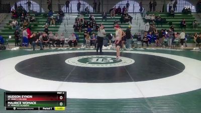 132 lbs Cons. Semi - Maurice Womack, St. Frances Academy vs Hudson Eynon, St. John`s College