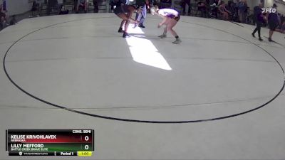 133 lbs Cons. Semi - Kelise Krivohlavek, Nebraska vs Lilly Mefford, Battle Creek Brave Elite