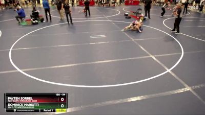 94 lbs 3rd Place Match - Payten Sorbel, Flat Earth Wrestling Club vs Dominick Mariotti, MN Elite Wrestling Club