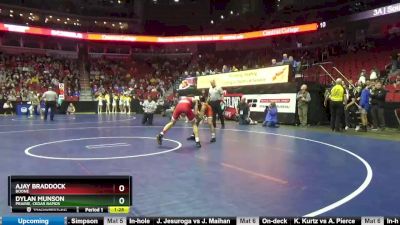 3A-106 lbs Champ. Round 2 - Dylan Munson, Prairie, Cedar Rapids vs Ajay Braddock, Boone