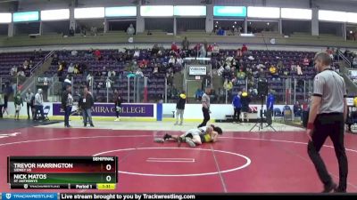 172 lbs Semifinal - Nick Matos, St Anthonys vs Trevor Harrington, Sidney HS