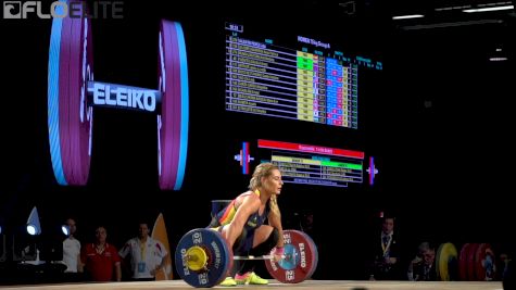 Lydia Valentin (ESP, 75) Snatches 118kg At 2017 IWF Worlds