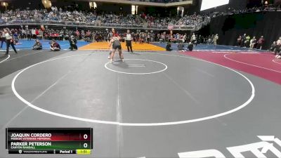 5A 190 lbs Champ. Round 1 - Parker Peterson, Canyon Randall vs Joaquin Cordero, Mission Veterans Memorial