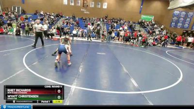 116 lbs Cons. Round 5 - Rhet Richards, Box Elder Stingers vs Wyatt Christensen, Syracuse