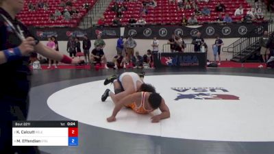 110 kg Cons Semis - Kai Calcutt, Relentless Training Center vs Mark Effendian, Steller Trained Wrestling