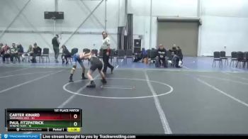96 lbs Finals (2 Team) - Carter Kinard, Warhawks Red vs Paul Fitzpatrick, Xtreme Team