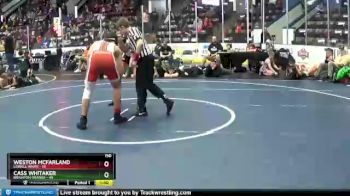 150 lbs Semis & 1st Wrestleback (8 Team) - Weston McFarland, Lowell White vs Cass Whitaker, Brighton Orange