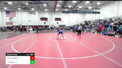 106 lbs Quarterfinal - Mason Connetti, Killingly vs Jacob Olson, Putnam