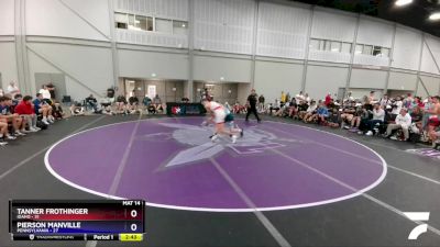 145 lbs Placement Matches (16 Team) - Tanner Frothinger, Idaho vs Pierson Manville, Pennsylvania