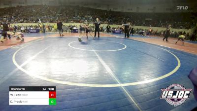 100 lbs Round Of 16 - Weslee Frith, Duncan Demon Wrestling vs Cara Prock, Vian Wrestling Club