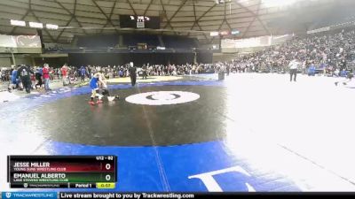 82 lbs Champ. Round 1 - Jesse Miller, Young Suns Wrestling Club vs Emanuel Alberto, Lake Stevens Wrestling Club