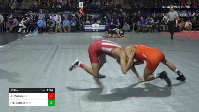 133 lbs Prelims - Jonathan Moran, Indiana vs Noah Gonser, Campbell