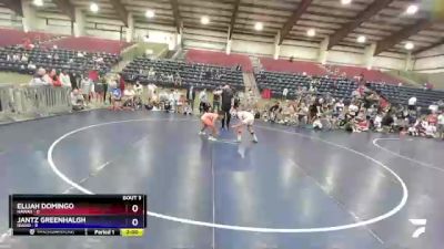 86 lbs Round 1 (6 Team) - Elijah Domingo, Hawaii vs Jantz Greenhalgh, Idaho