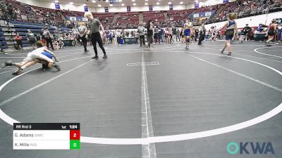 85 lbs Rr Rnd 3 - Gunner Adams, D3 Wrestling Cluib vs Kameron Mills, Piedmont