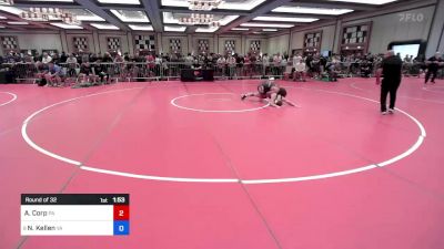 160 lbs Round Of 32 - Aj Corp, Pa vs Nicholas Kellen, Va