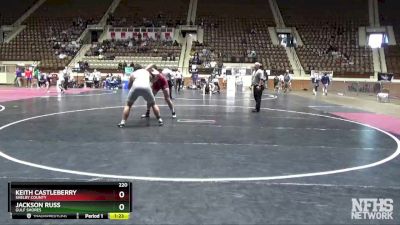 220 lbs Semifinal - Jackson Russ, Gulf Shores vs Keith Castleberry, Shelby County