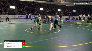 220 lbs 3rd Place - William Russell, Auburn Riverside vs Falemalama Weggen, Spanaway Lake