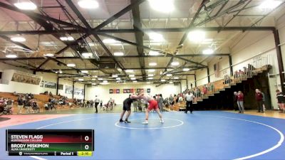 285 lbs 7th Place Match - Steven Flagg, Huntingdon College vs Brody Miskimon, Alma University