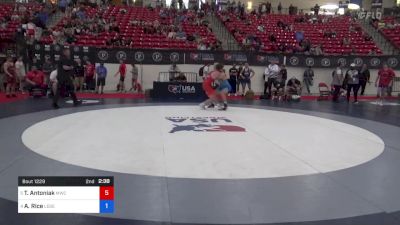 72 kg Quarters - Tyler Antoniak, MWC Wrestling Academy vs Ayson Rice, Legends Of Gold