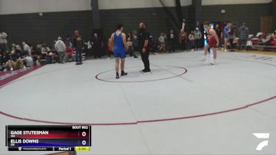 165 lbs Cons. Round 2 - Gage Stutesman, WA vs Ellis Downs, OR