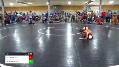 80 lbs Semifinal - Clint Dwyer, Lafayette vs Holden Abbott, Towanda