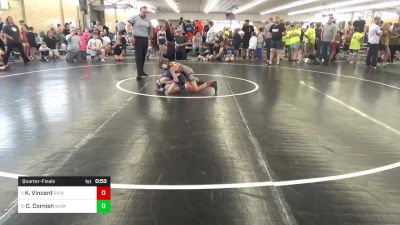 75 lbs Quarterfinal - Kaiden Vincent, Richland vs Colton Cornish, Womelsdorf