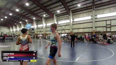120 lbs 5th Place Match - Justin Ruiz, Nevada vs Collin Hire, Montana