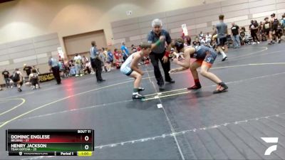 101 lbs Finals (8 Team) - Dominic Englese, Belding vs Henry Jackson, Team Gotcha