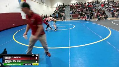 190 lbs Champ. Round 2 - Darren Calhoun, Pinedale vs Daniel Clawson, Riverton