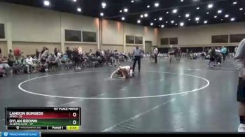 125 lbs Finals (2 Team) - Landon Burgess, AYWO vs Dylan Brown, Alabama Elite