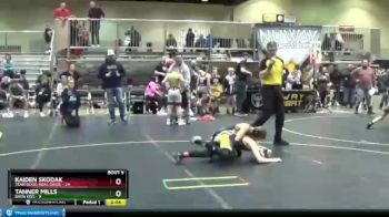 85 lbs Round 3 (4 Team) - Tanner Mills, Barn Kids vs Kaiden Skodak, Team Good. Real Good.