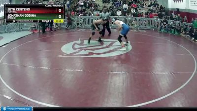 150 lbs Cons. Round 2 - Jonathan Godina, Rancho vs Seth Centeno, Foothill