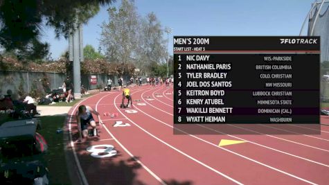 Men's 200m, Finals 3