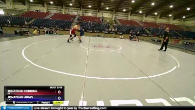 250 lbs 1st Place Match - Jonathan Herring, UT vs Jonathan Arias, CA