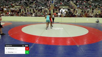 150 lbs Consi Of 4 - Shawn Williams, South Georgia Athletic Club vs Joshua Nicolas, Foundation Wrestling