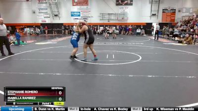 235 lbs Semifinal - Stephanie Romero, Irrigon vs Isabella Ramirez, Knappa