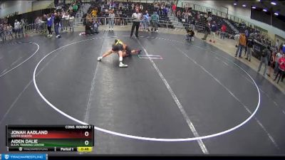 82 lbs Cons. Round 2 - Jonah Aadland, South Dakota vs Aiden Dalie, B.A.M. Training Center